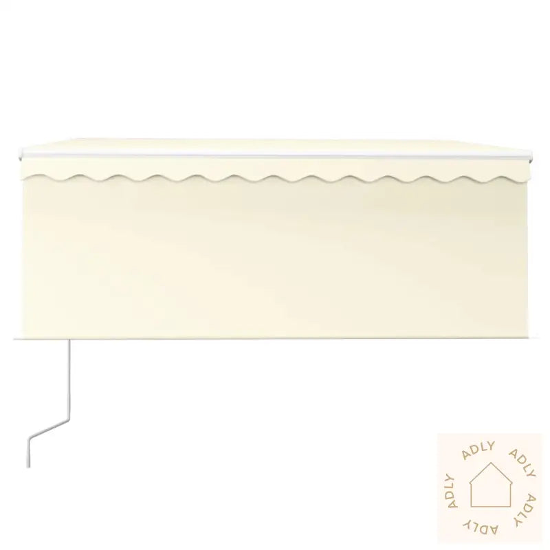 Automatisk Uttrekkbar Markise Med Rullegardin 3,5X2,5 M Krem
