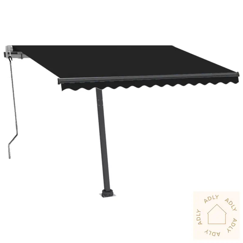 Automatisk Markise Med Led Og Vindsensor 300X250 Cm Antrasitt
