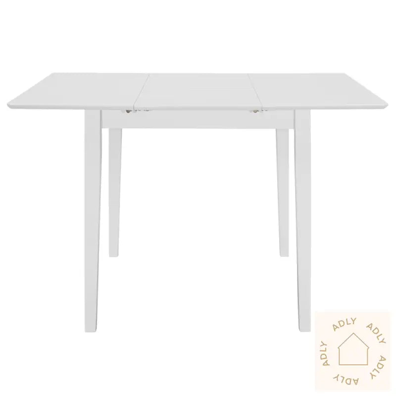 Uttrekkbart Spisebord Hvit (80-120)X80X74 Cm Mdf