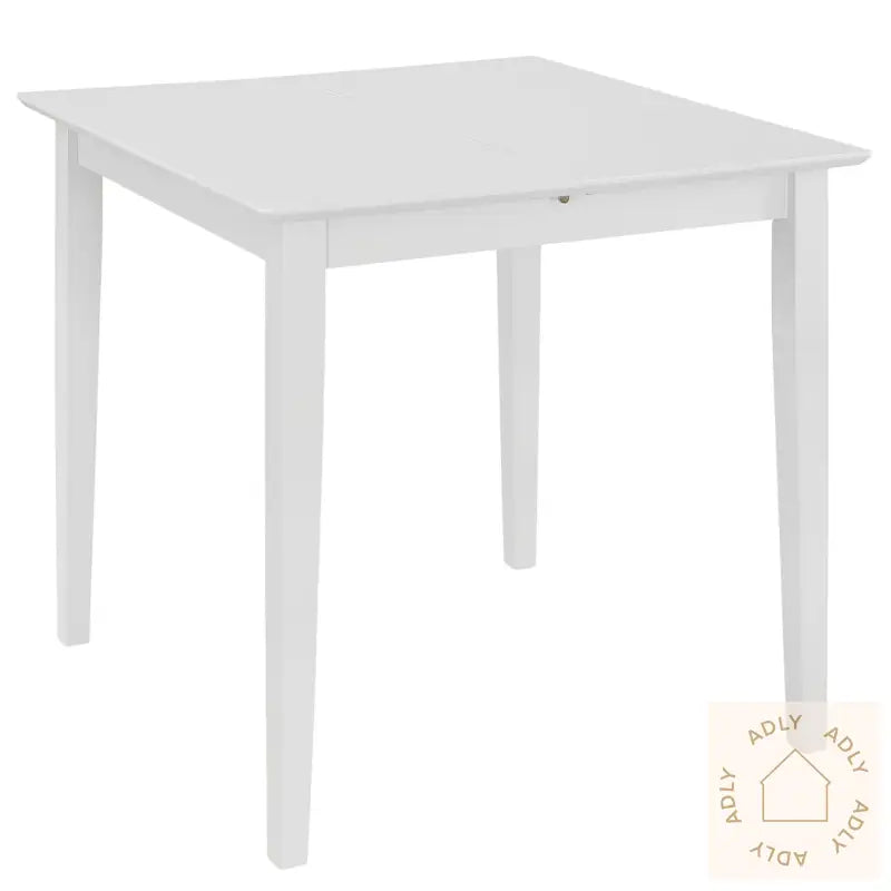 Uttrekkbart Spisebord Hvit (80-120)X80X74 Cm Mdf