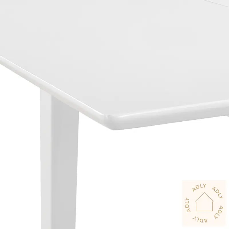 Uttrekkbart Spisebord Hvit (80-120)X80X74 Cm Mdf