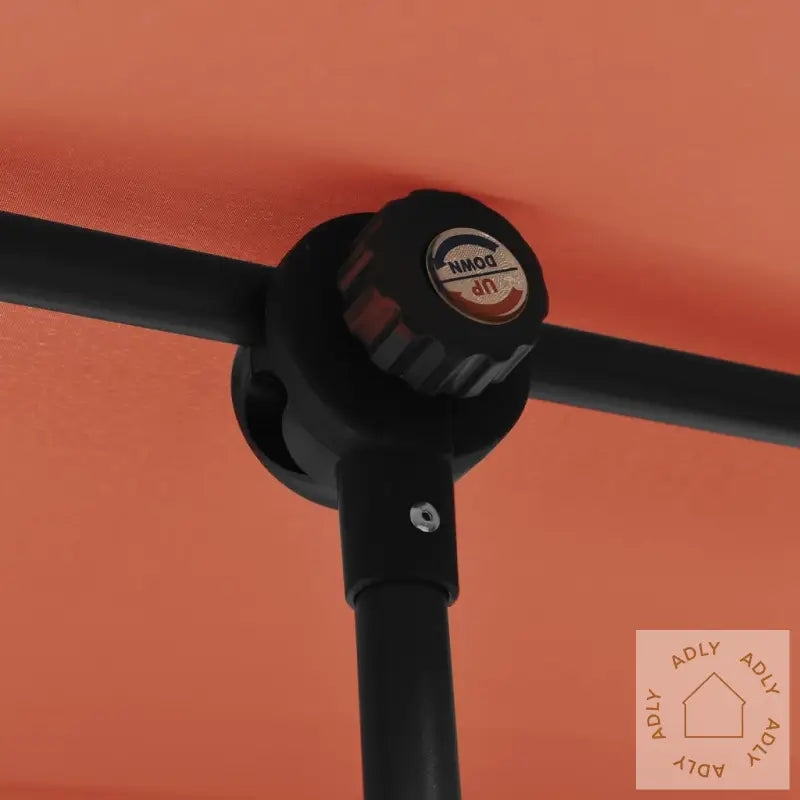 Hageparasoll Med Aluminiumsstang 180X110 Cm Terrakotta