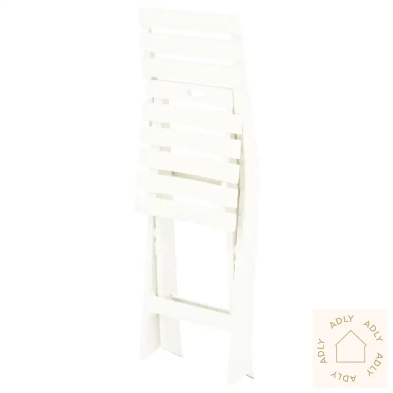 Foldbare Hagestoler 2 Stk Plast Hvit
