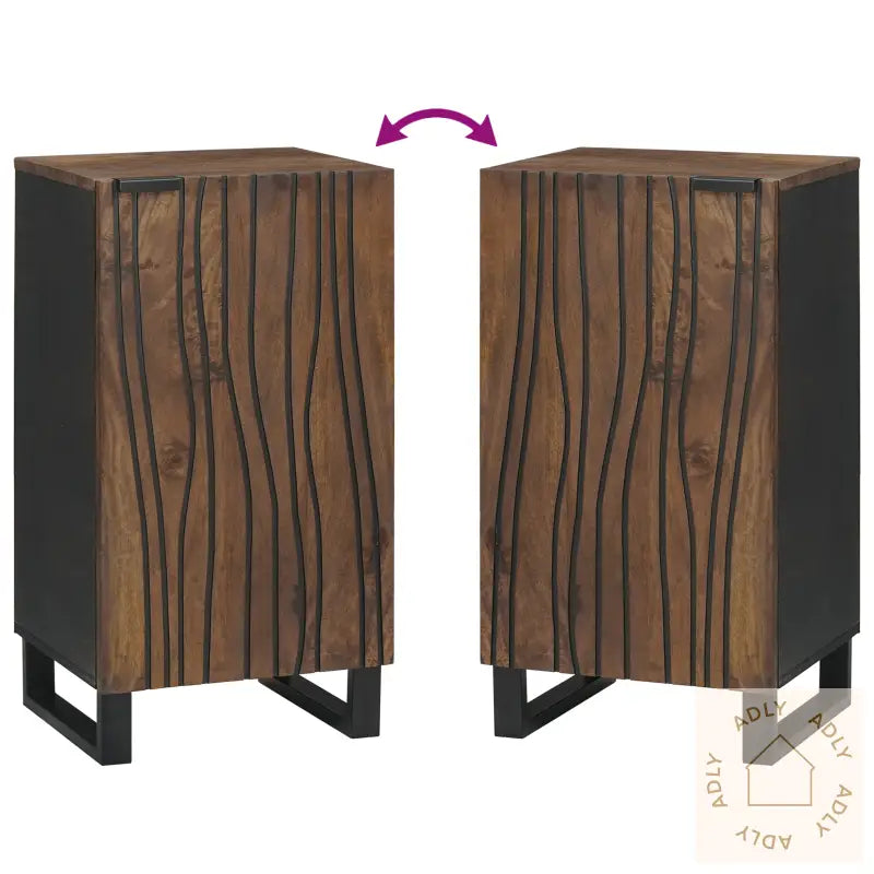 Sidebord 40X33.5X75 Cm Massivt Mangotre