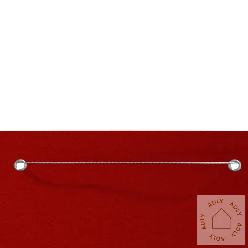 Balkongskjerm Rød 120X240 Cm Oxfordstoff