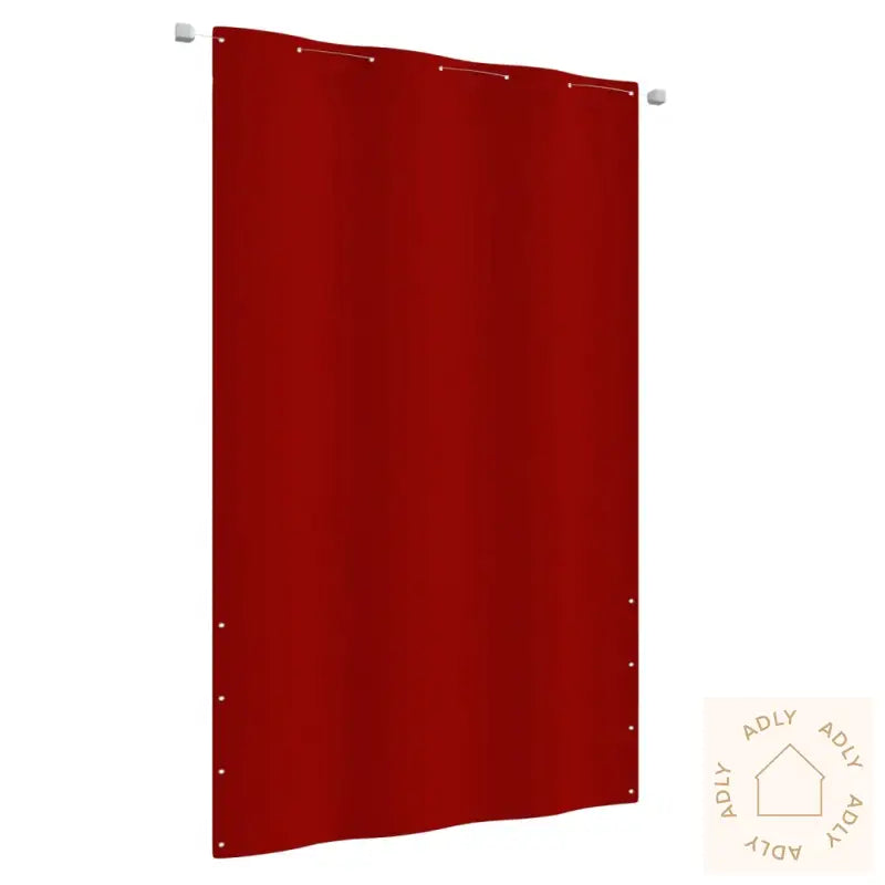 Balkongskjerm Rød 140X240 Cm Oxfordstoff