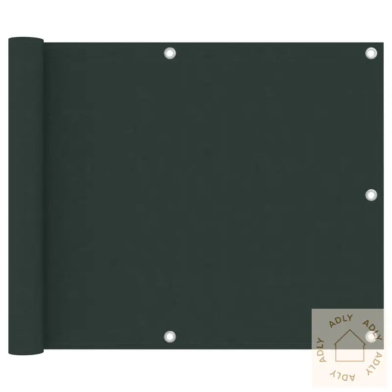 Balkongskjerm Mørkegrønn 75X600 Cm Oxfordstoff