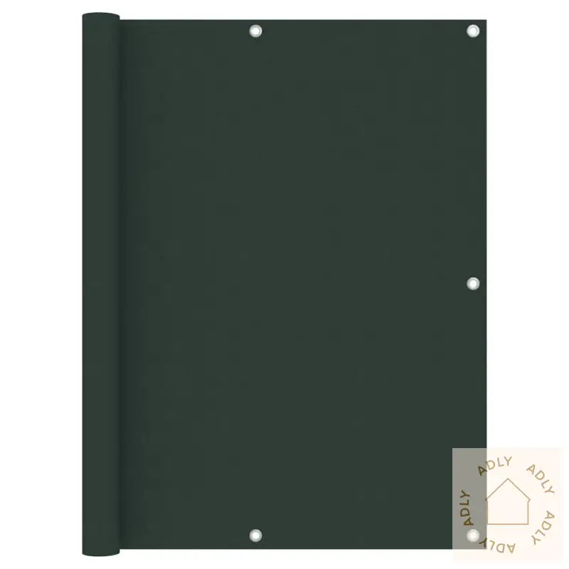 Balkongskjerm Mørkegrønn 120X400 Cm Oxfordstoff