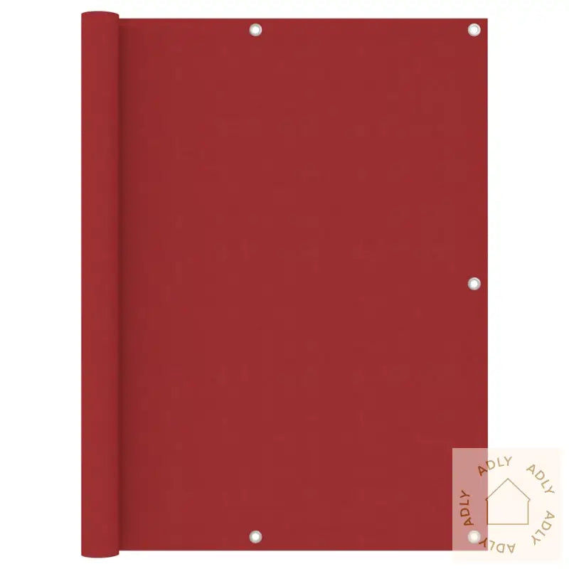 Balkongskjerm Rød 120X400 Cm Oxfordstoff