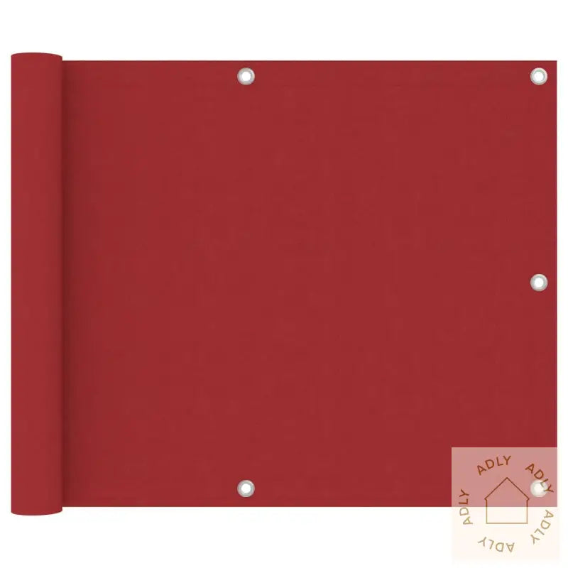 Balkongskjerm Rød 75X300 Cm Oxfordstoff