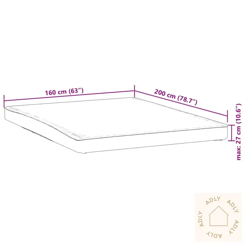 Madrassbeskytter Hvit 160X200 Cm Vanntett