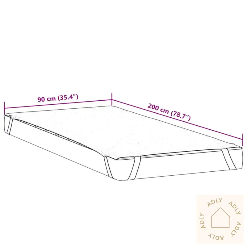 Madrassbeskytter Hvit 90X200 Cm Vanntett