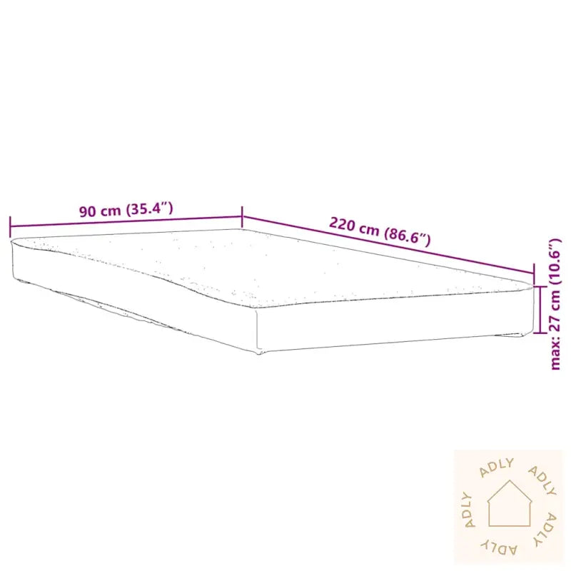 Madrassbeskytter Hvit 90X220 Cm Vanntett