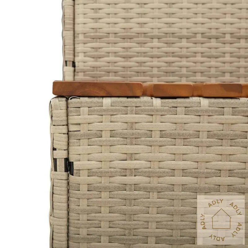 Badestamp Trinn Beige 50X50X50,5 Cm Polyrotting&Heltre Akasie