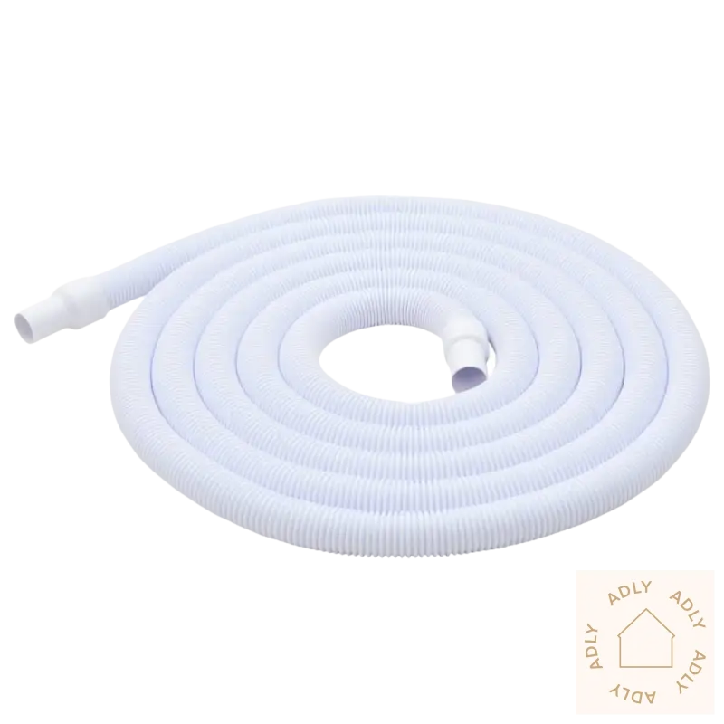 Hvit slange i Vedlikeholdssett til frittstående bassenger med beskyttende støtfanger