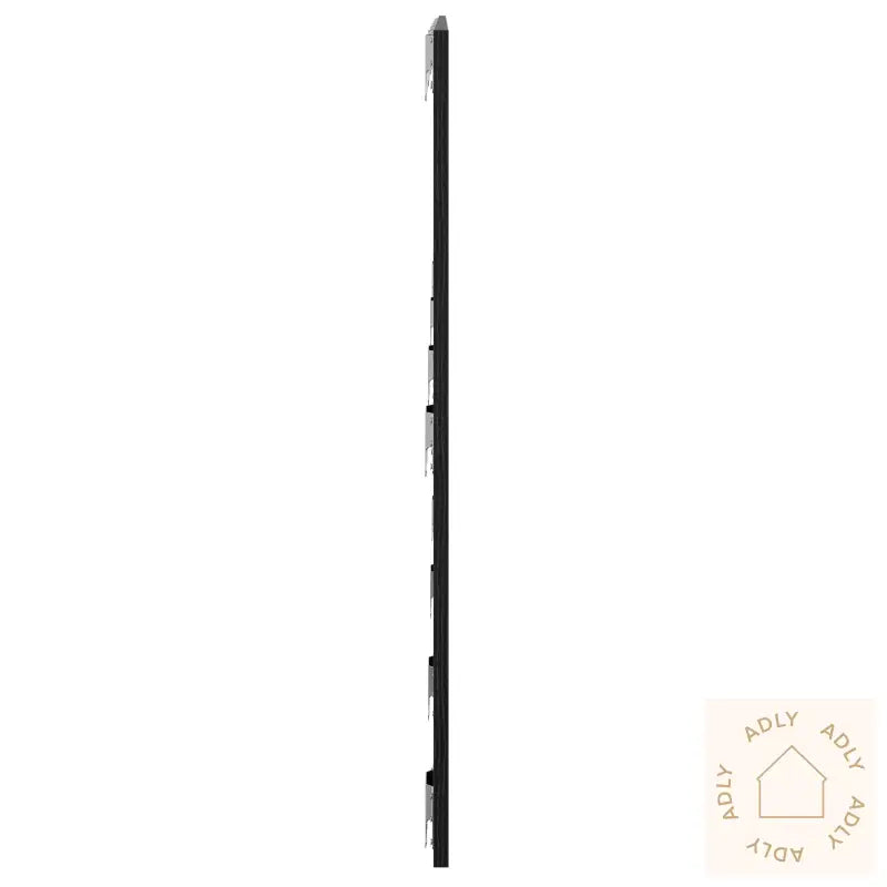 Svart Eik Vegg Hodegjerde 240X1.5X80 Cm Laget Av Konstruert Tre
