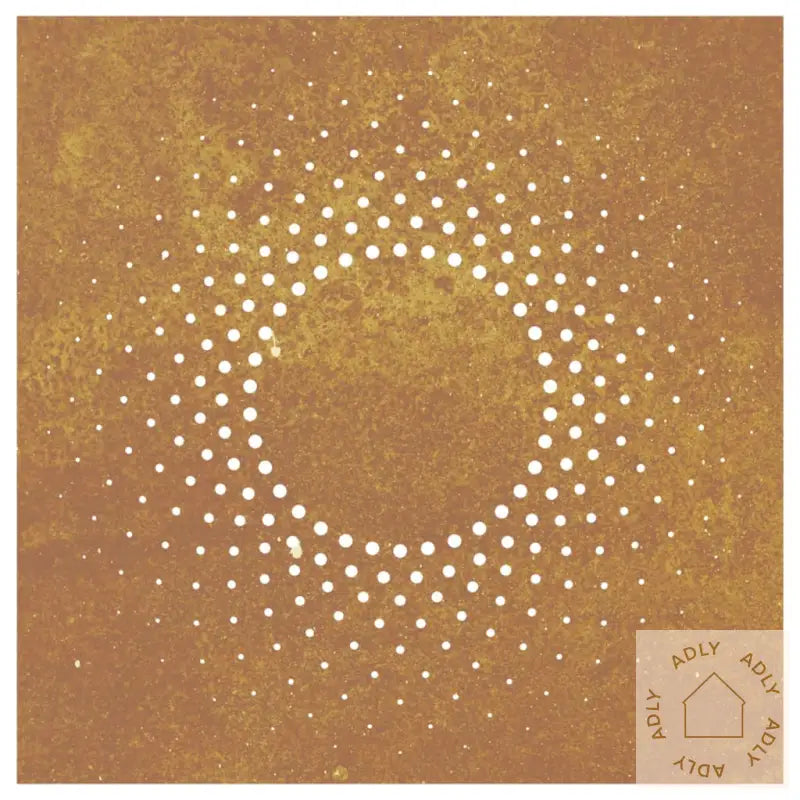 Veggdekorasjon Til Hage 55X55 Cm Cortenstål Soldesign