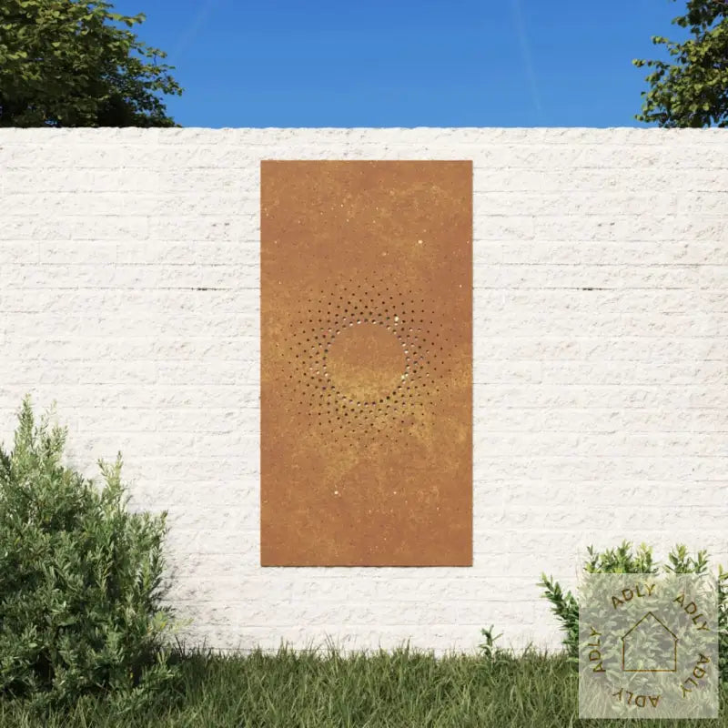Veggdekorasjon Til Hage 105X55 Cm Cortenstål Soldesign