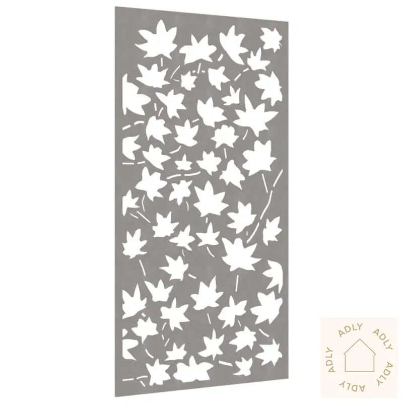 Veggdekorasjon Til Hage 105X55 Cm Cortenstål Lønnebladdesign