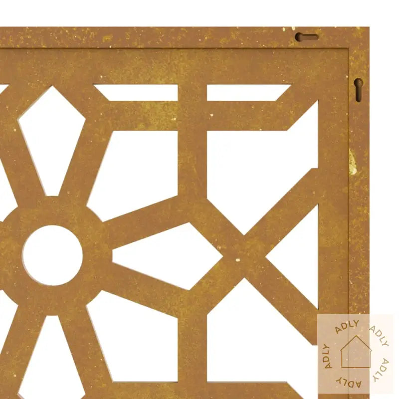 Veggdekorasjon Til Hage 105X55 Cm Cortenstål Maurisk Design