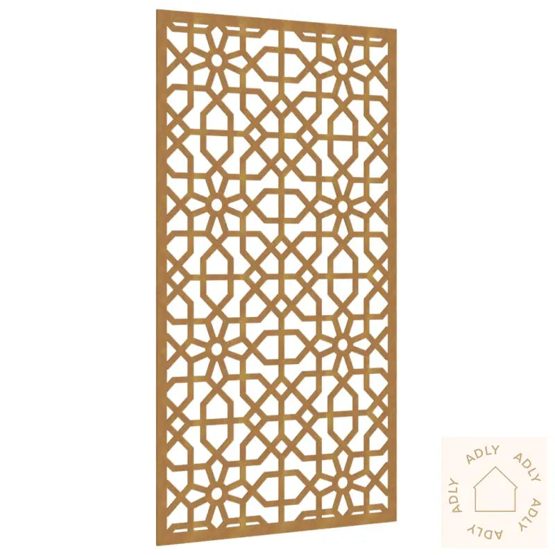 Veggdekorasjon Til Hage 105X55 Cm Cortenstål Maurisk Design