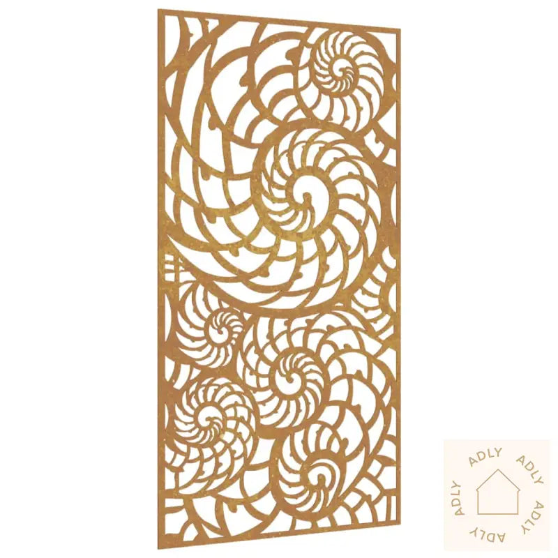 Veggdekorasjon Til Hage 105X55 Cm Cortenstål Skalldesign