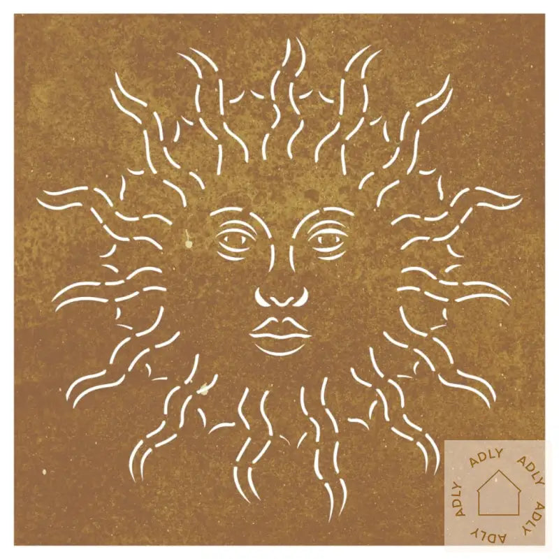 Veggdekorasjon Til Hage 55X55 Cm Cortenstål Soldesign