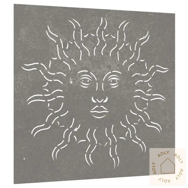 Veggdekorasjon Til Hage 55X55 Cm Cortenstål Soldesign