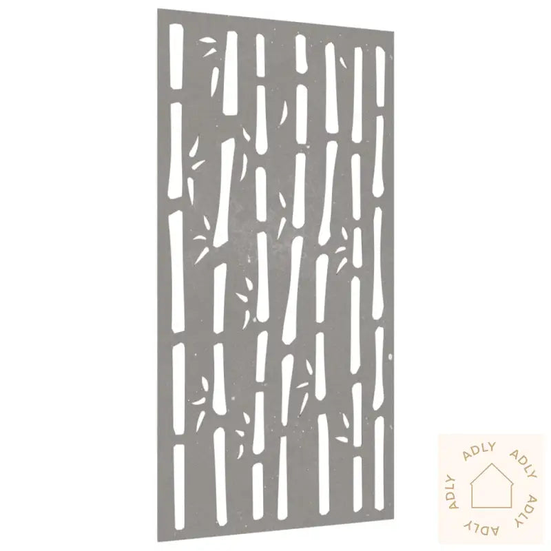 Veggdekorasjon Til Hage 105X55 Cm Cortenstål Bambusdesign