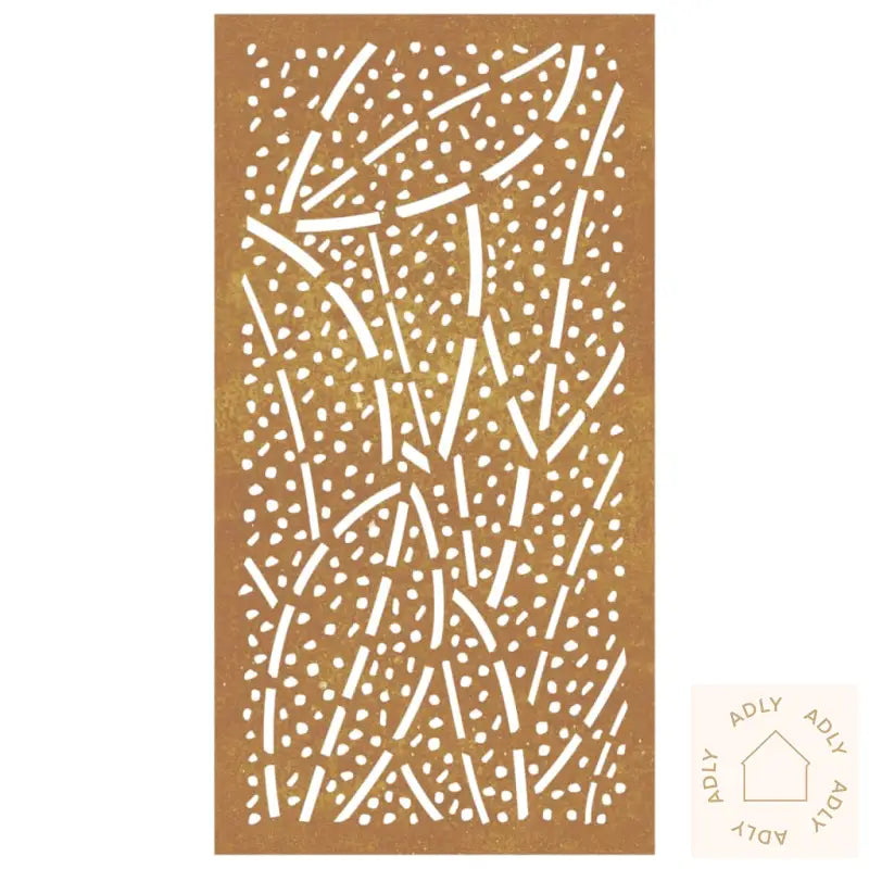 Veggdekorasjon Til Hage 105X55 Cm Cortenstål Bladdesign