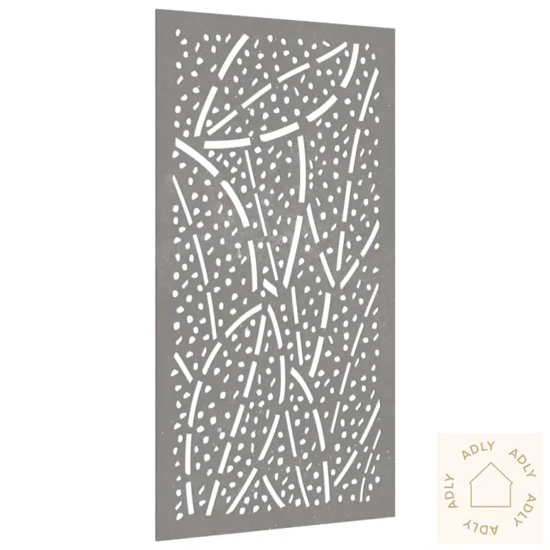 Veggdekorasjon Til Hage 105X55 Cm Cortenstål Bladdesign