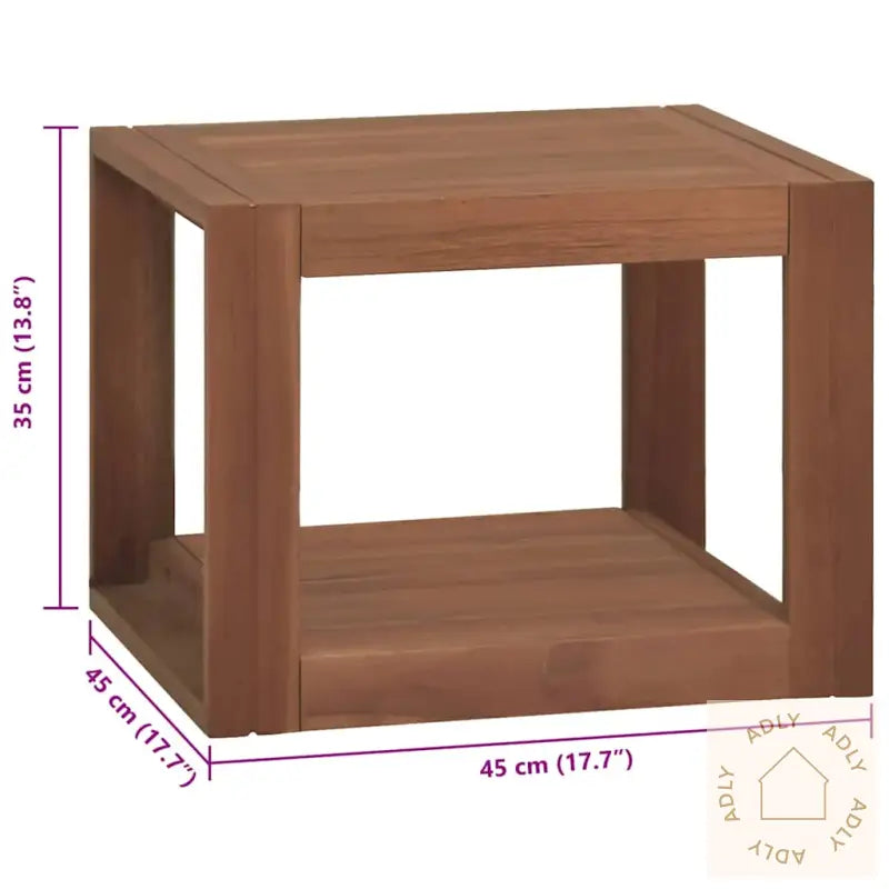 Veggmontert Baderomsskap 45X45X35 Cm Heltre Teak