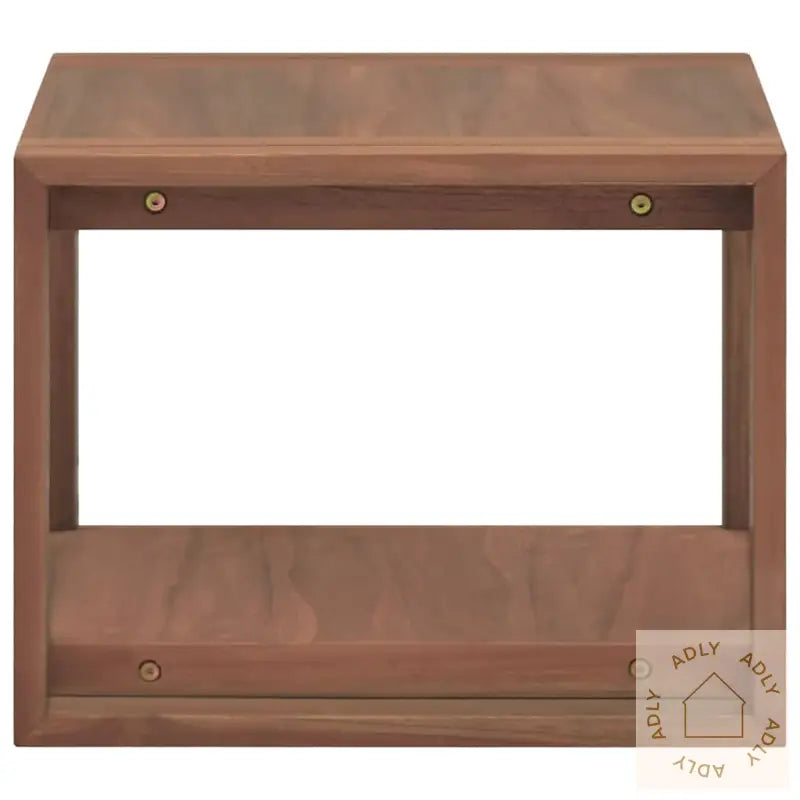 Veggmontert Baderomsskap 45X45X35 Cm Heltre Teak