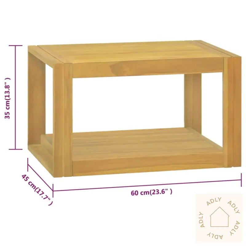 Veggmontert Baderomsskap 60X45X35 Cm Heltre Teak
