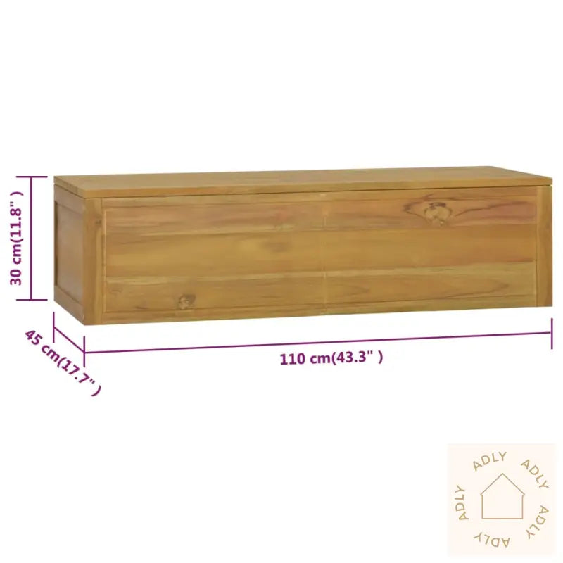 Veggmontert Baderomsskap 110X45X30 Cm Heltre Teak