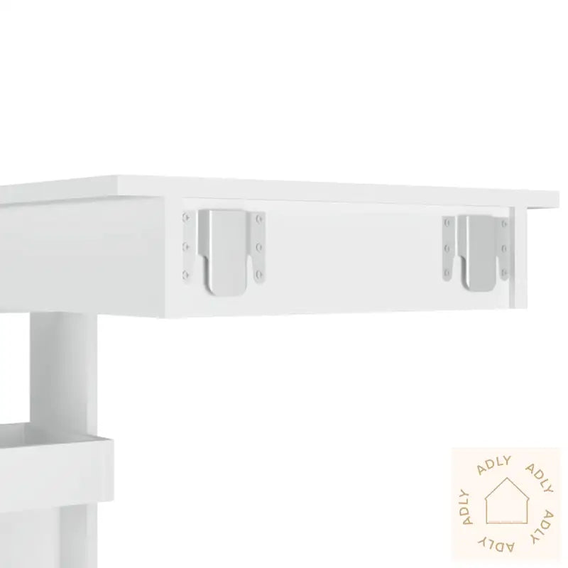 Veggmontert Barbord Hvit 102X45X103,5 Cm Konstruert Tre
