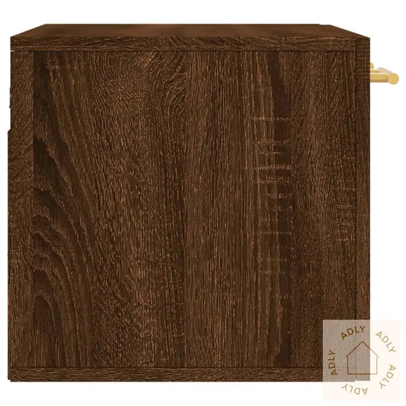 Veggskap Brun Eik 60X36,5X35 Cm Konstruert Tre