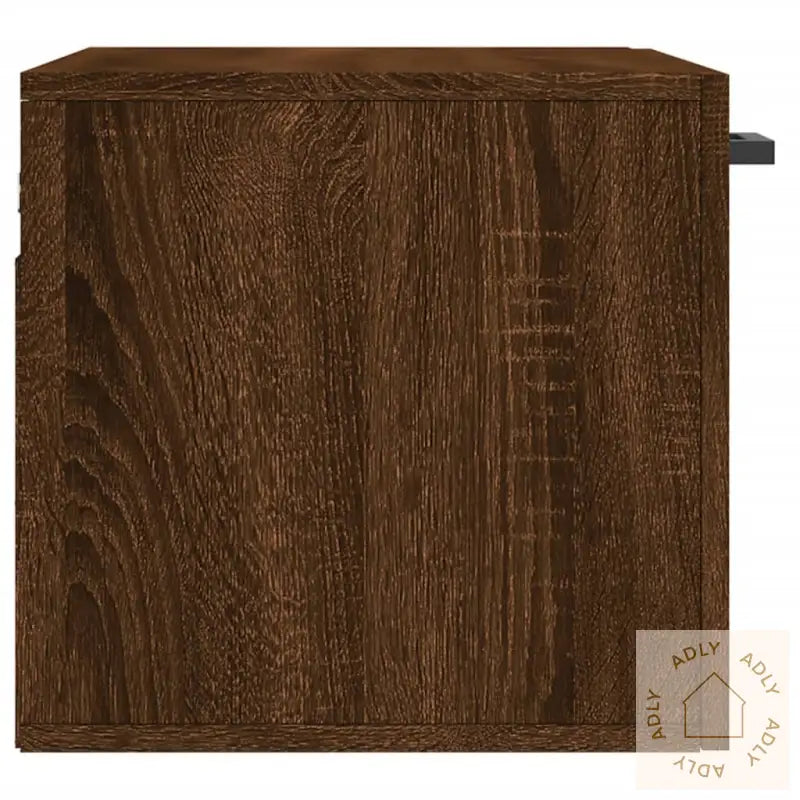 Veggskap Brun Eik 60X36,5X35 Cm Konstruert Tre
