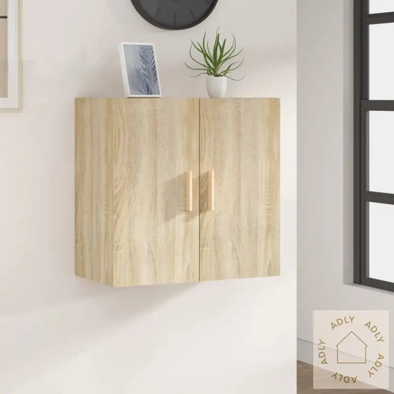 Veggskap Sonoma Eik 60X30X60 Cm Konstruert Tre