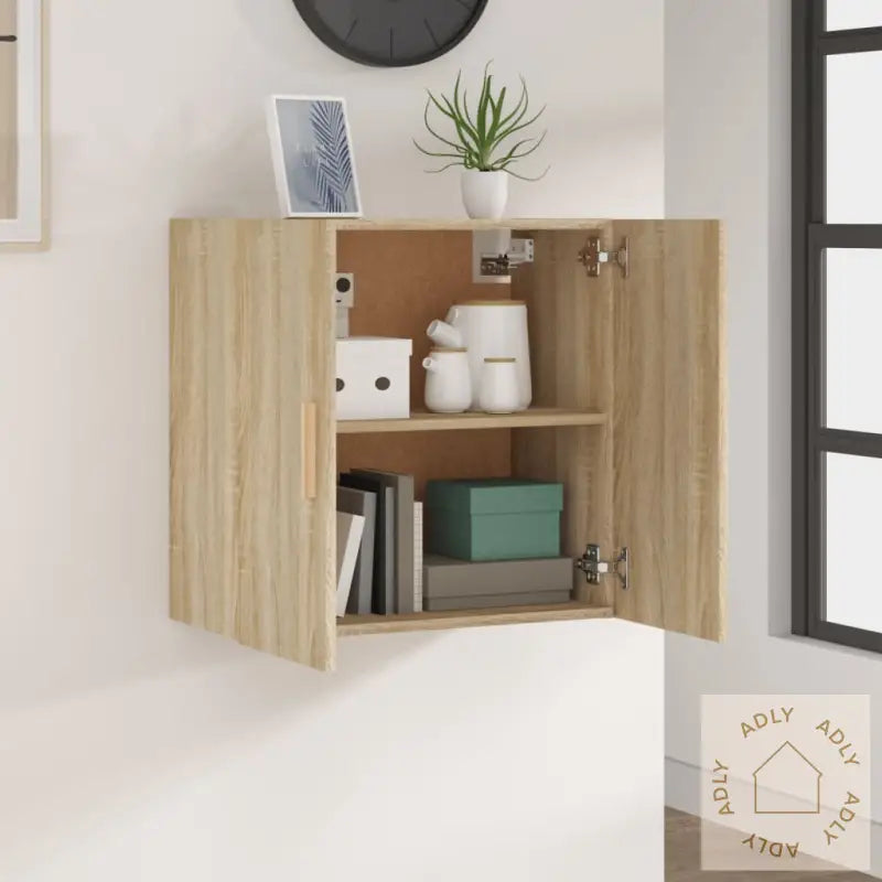 Veggskap Sonoma Eik 60X30X60 Cm Konstruert Tre