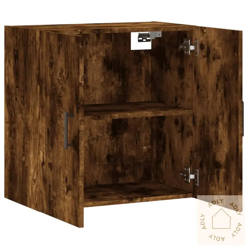 Veggskap Røkt Eik 60X31X60 Cm Konstruert Tre