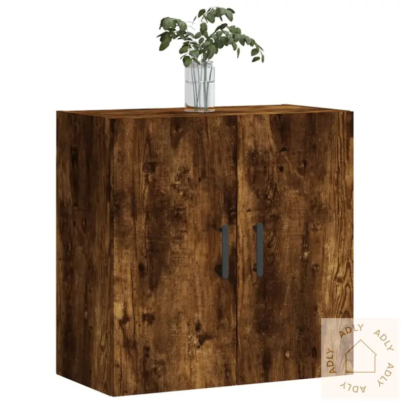 Veggskap Røkt Eik 60X31X60 Cm Konstruert Tre