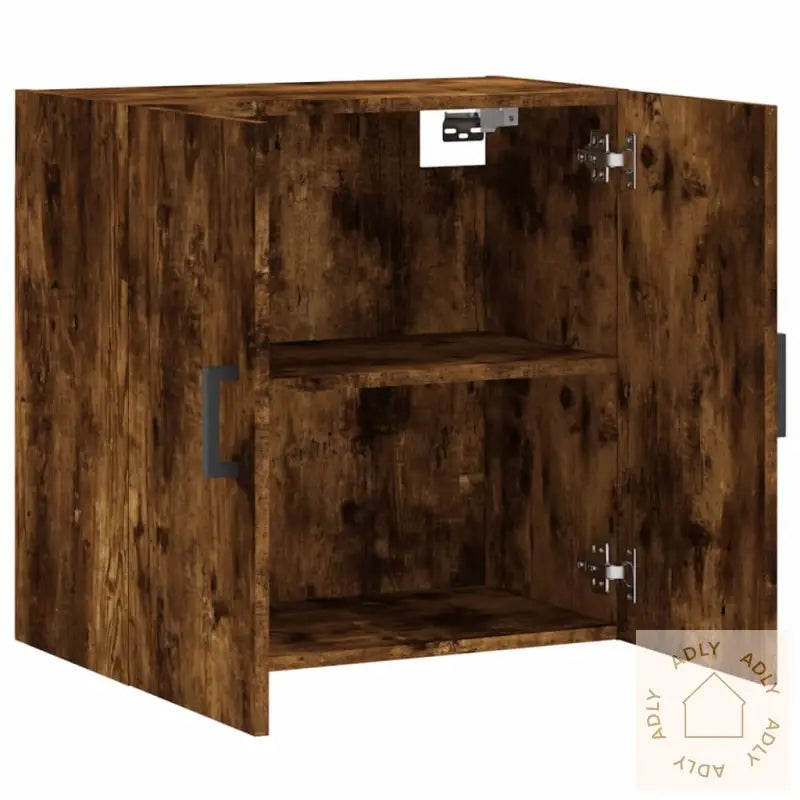 Veggskap Røkt Eik 60X31X60 Cm Konstruert Tre