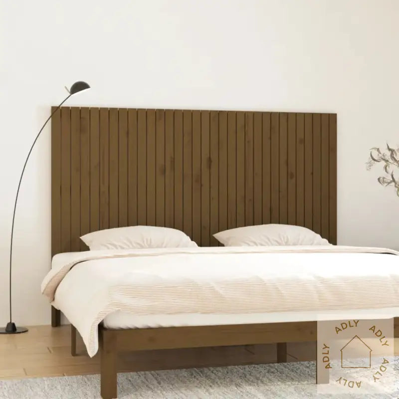 Veggmontert Hodegavl Honningbrun 204X3X110 Cm Heltre Furu