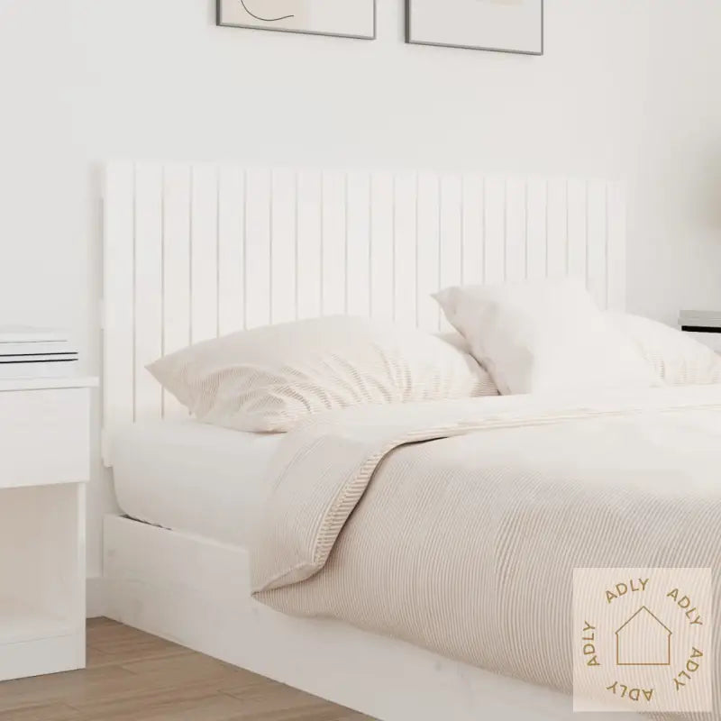 Veggmontert Sengegavl Hvit 140X3X60 Cm Heltre Furu