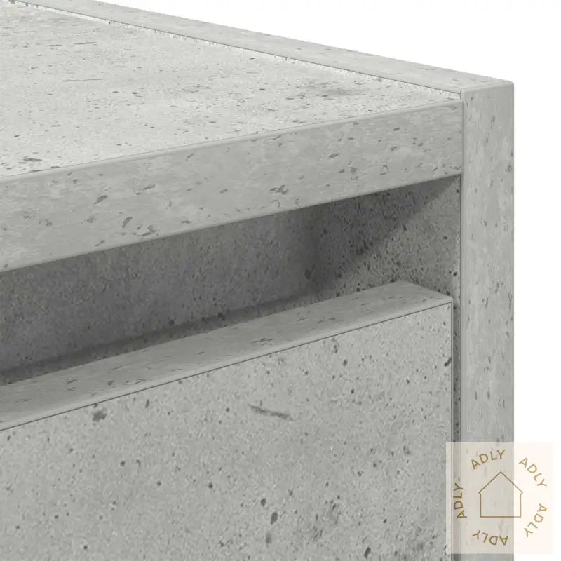 Veggmonterte Nattbord 2 Stk Betonggrå 38X34X40 Cm