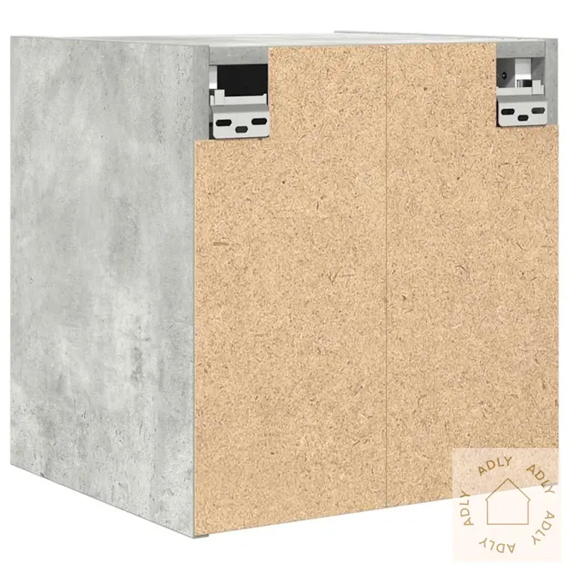 Veggmonterte Nattbord 2 Stk Betonggrå 38X34X40 Cm