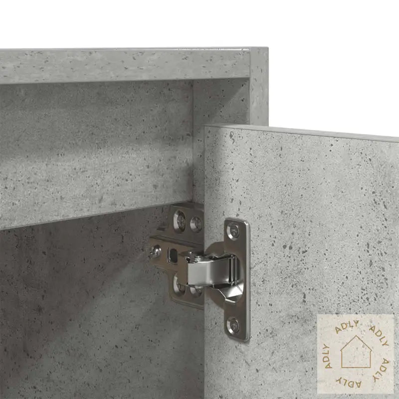 Veggmonterte Nattbord 2 Stk Betonggrå 38X34X40 Cm