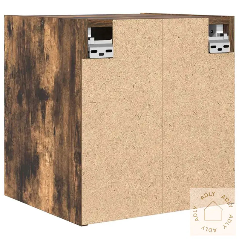 Veggmontert Nattbord Røkt Eik 38X34X40 Cm