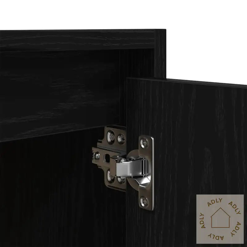 Veggmontert Nattbord Svart 38X34X40 Cm